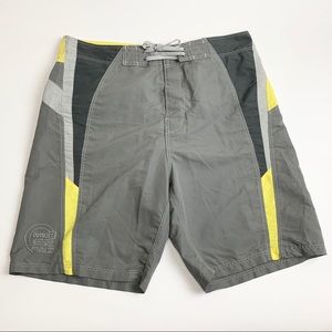 Totto Men’s Gray/Yellow Board Shorts Size 36